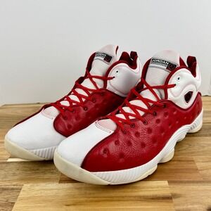 Jordan Jumpman Team 2 Basketball Shoes Gym Red White Sneakers Mens Size 18‎